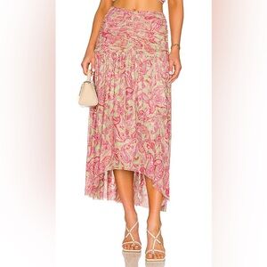 NWT MISA LOS ANGELES Dalida Paisley Print Skirt